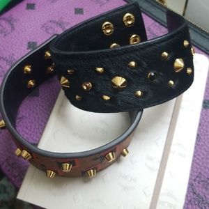 SOLD SOLD MCM Very Rare, Pony Hair Black Bracelet